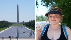 ‘It looks black’ – Americans react to Reflecting Pool’s completed paint job